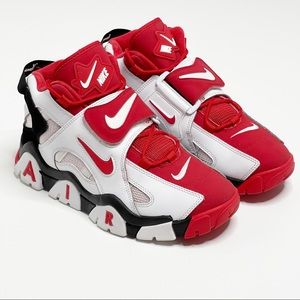Nike Air Barrage Mid White Black University Red